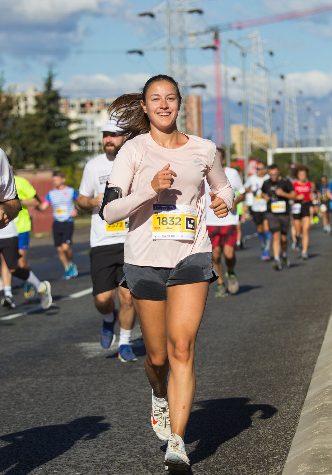 SKOPJE - OCTOBER, 02: Over 8,500 Registered Runners Participate in the Skopje Marathon on October 02, 2022 in Skopje, Macedonia.